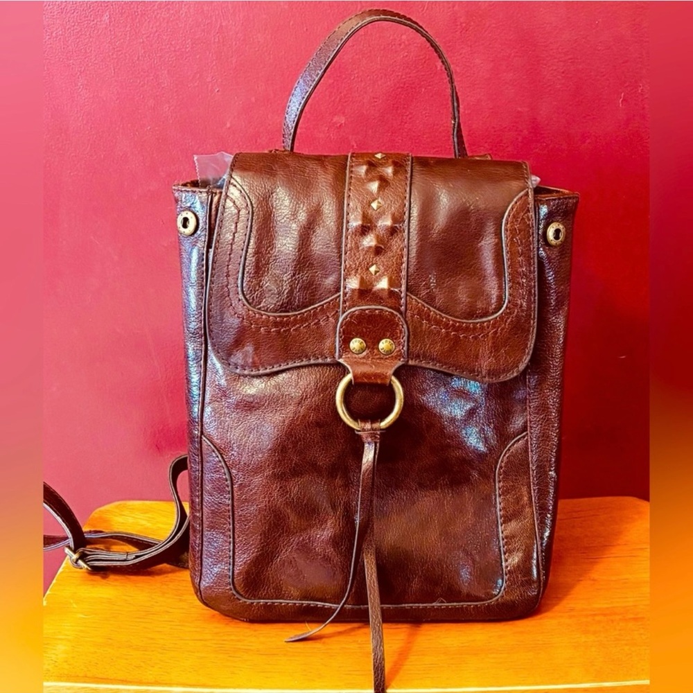 Frye Dark Brown Leather Women's Backpack